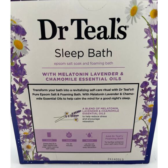 Dr. Teal's Melatonin Sleep Soak with Essential Oil Blend Foaming Bath - Picture 3 of 4
